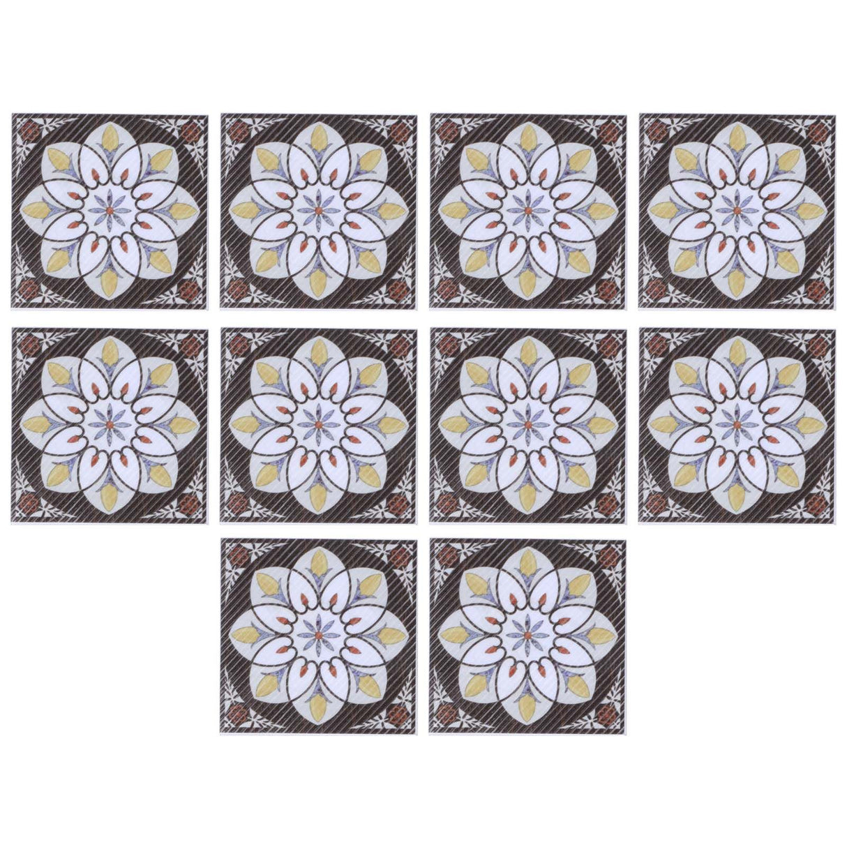 20PCS Self Adhesive Tile Diagonal Sticker Waterproof Tile Floor Wall Stickers Floor Decals