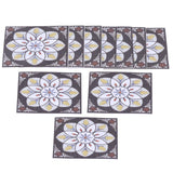 20PCS Self Adhesive Tile Diagonal Sticker Waterproof Tile Floor Wall Stickers Floor Decals