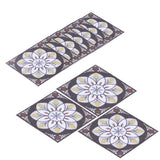 20PCS Self Adhesive Tile Diagonal Sticker Waterproof Tile Floor Wall Stickers Floor Decals