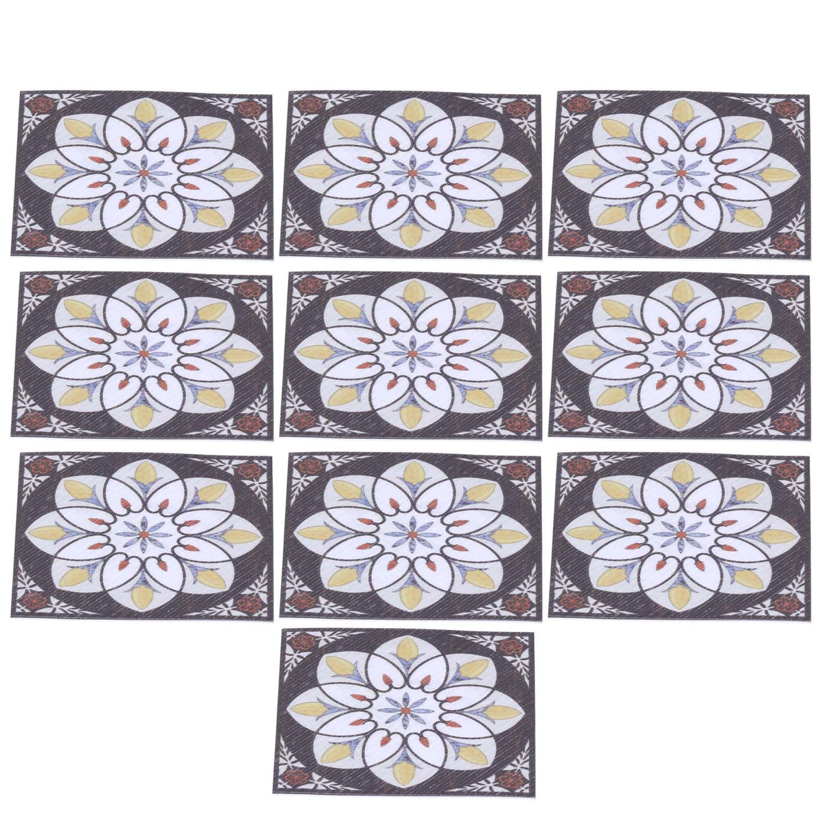 20PCS Self Adhesive Tile Diagonal Sticker Waterproof Tile Floor Wall Stickers Floor Decals