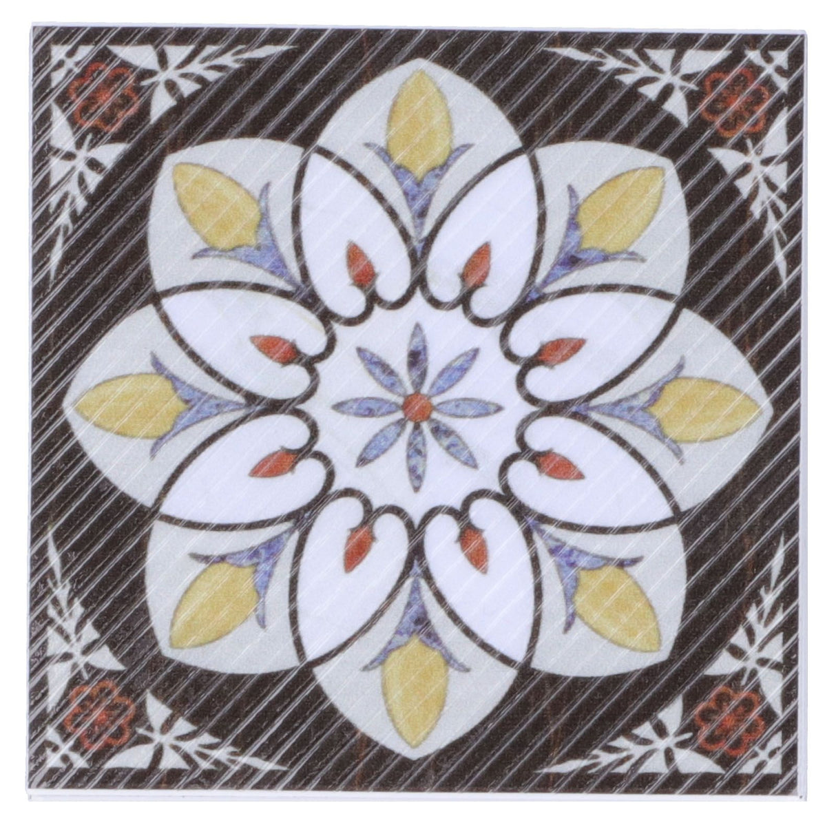 20PCS Self Adhesive Tile Diagonal Sticker Waterproof Tile Floor Wall Stickers Floor Decals