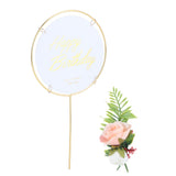 Metal Cake Inserts Round Cake Decoration Inserts Topper Birthday Cake Crafts Decoration