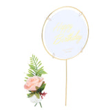 Metal Cake Inserts Round Cake Decoration Inserts Topper Birthday Cake Crafts Decoration - Side View