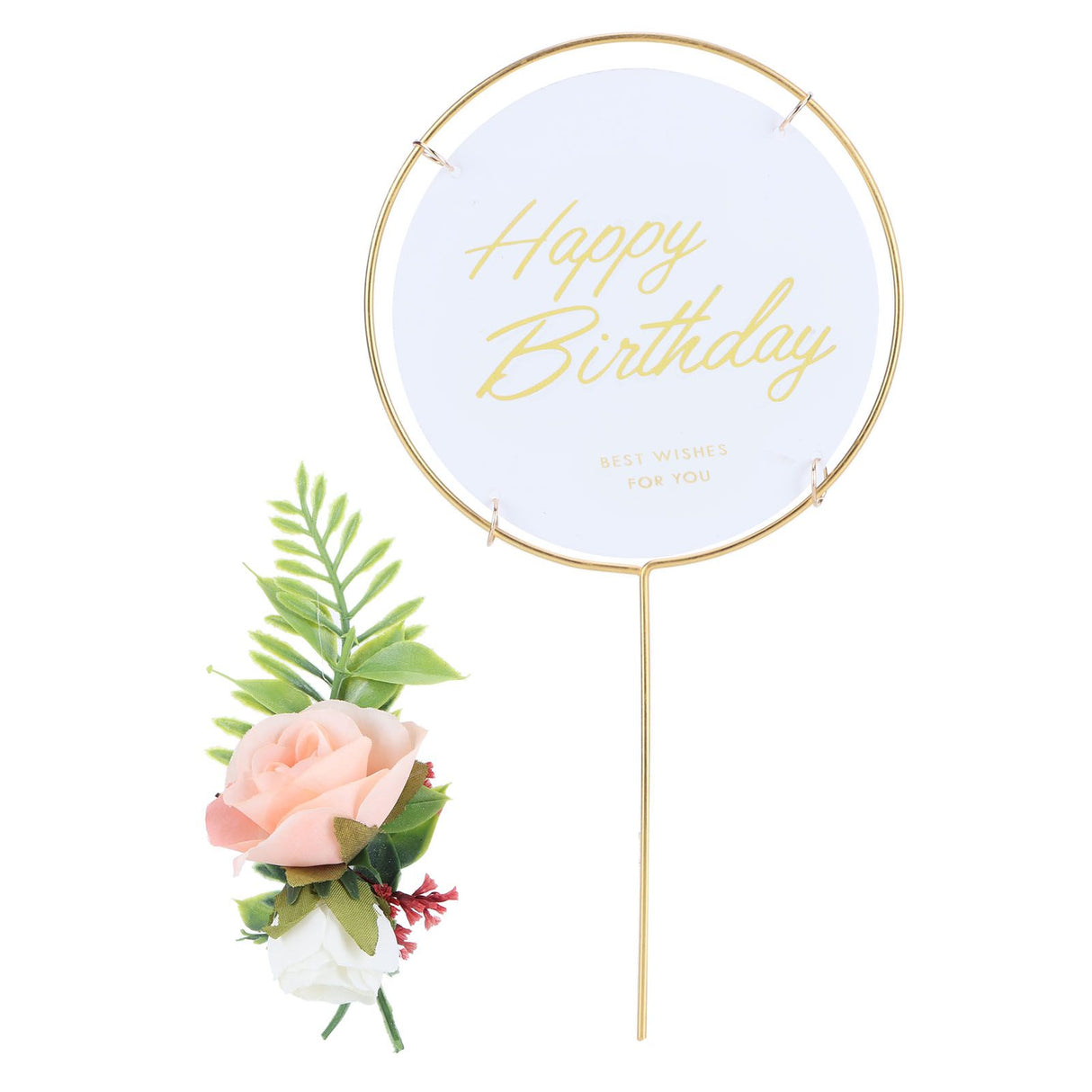 Metal Cake Inserts Round Cake Decoration Inserts Topper Birthday Cake Crafts Decoration