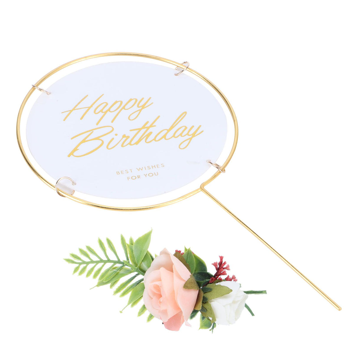 Metal Cake Inserts Round Cake Decoration Inserts Topper Birthday Cake Crafts Decoration
