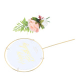 Metal Cake Inserts Round Cake Decoration Inserts Topper Birthday Cake Crafts Decoration