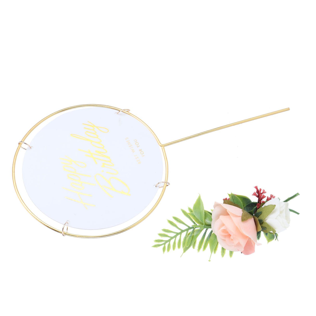 Metal Cake Inserts Round Cake Decoration Inserts Topper Birthday Cake Crafts Decoration