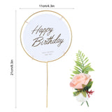 Metal Cake Inserts Round Cake Decoration Inserts Topper Birthday Cake Crafts Decoration