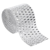 Plastic Imitation Diamonds Hollow Mesh Rhinestones Ribbon Wrap for Wedding Decor DIY Clothing