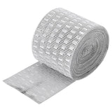 Plastic Imitation Diamonds Hollow Mesh Rhinestones Ribbon Wrap for Wedding Decor DIY Clothing