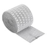 Plastic Imitation Diamonds Hollow Mesh Rhinestones Ribbon Wrap for Wedding Decor DIY Clothing - 45-Degree Angle
