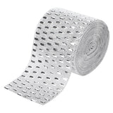 Plastic Imitation Diamonds Hollow Mesh Rhinestones Ribbon Wrap for Wedding Decor DIY Clothing - Rear View