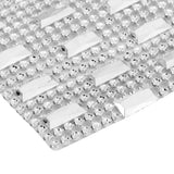 Plastic Imitation Diamonds Hollow Mesh Rhinestones Ribbon Wrap for Wedding Decor DIY Clothing - Extra Image