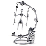 Wrought Iron Swing Pen Holder Originality Home Tabletop Decoration for Business GiftsMan