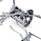 Wrought Iron Swing Pen Holder Originality Home Tabletop Decoration for Business GiftsMan - Extra Image