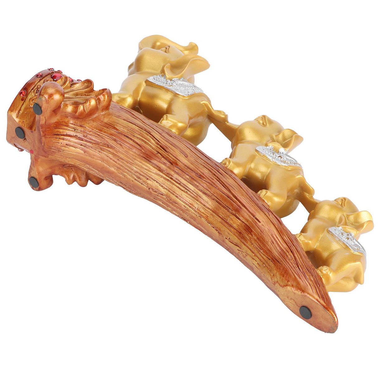 Elephant Statue Sculpture Innovative Synthetic Resin Ornaments Desktop Furnishing Gold