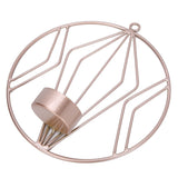 Candle Holder Innovative Geometric Round Wall Mounted Candlestick Ornament Rose Gold - Extra Image