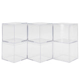 6 Set Plastic Clear Box with Separate Lid Candies Storage Containers Party Gifts Favor