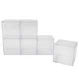 6 Set Plastic Clear Box with Separate Lid Candies Storage Containers Party Gifts Favor - Top-Down View