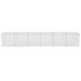 6 Set Plastic Clear Box with Separate Lid Candies Storage Containers Party Gifts Favor - 45-Degree Angle