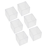 6 Set Plastic Clear Box with Separate Lid Candies Storage Containers Party Gifts Favor