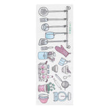 Originality Kitchen Wallpaper Self‑Adhesive Kitchenware Pattern Sticker for Kitchen Home - Close-Up Angle