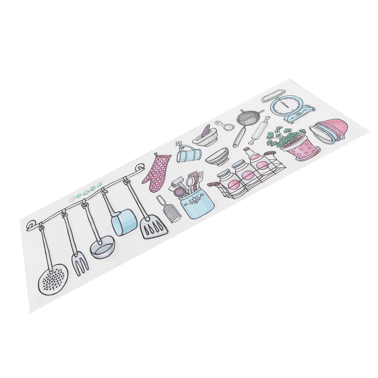 Originality Kitchen Wallpaper Self‑Adhesive Kitchenware Pattern Sticker for Kitchen Home