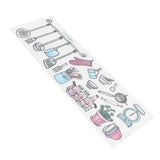 Originality Kitchen Wallpaper Self‑Adhesive Kitchenware Pattern Sticker for Kitchen Home