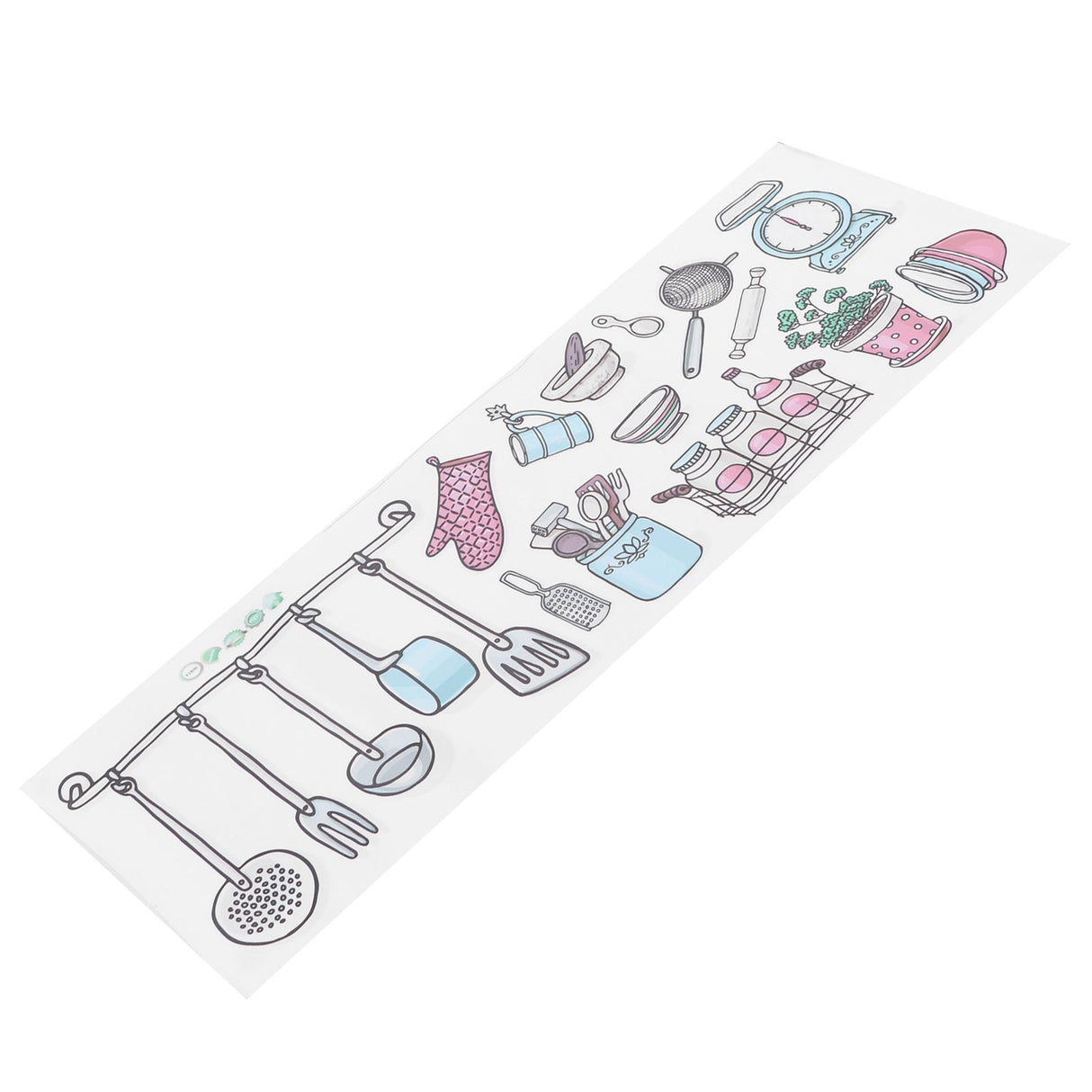 Originality Kitchen Wallpaper Self‑Adhesive Kitchenware Pattern Sticker for Kitchen Home