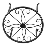 Wrought Iron Plant Stand Flower Pot Holder Stand Indoor Outdoor Display Rack Room Decor - Rear View