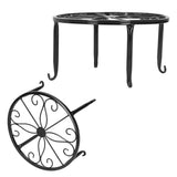 Wrought Iron Plant Stand Flower Pot Holder Stand Indoor Outdoor Display Rack Room Decor