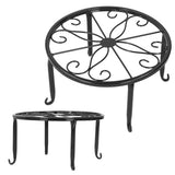 Wrought Iron Plant Stand Flower Pot Holder Stand Indoor Outdoor Display Rack Room Decor - Extra Image
