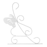 Flower Pot Hanging Hook European Style Wrought Iron Plants Hanger for Garden Patio Balcony White