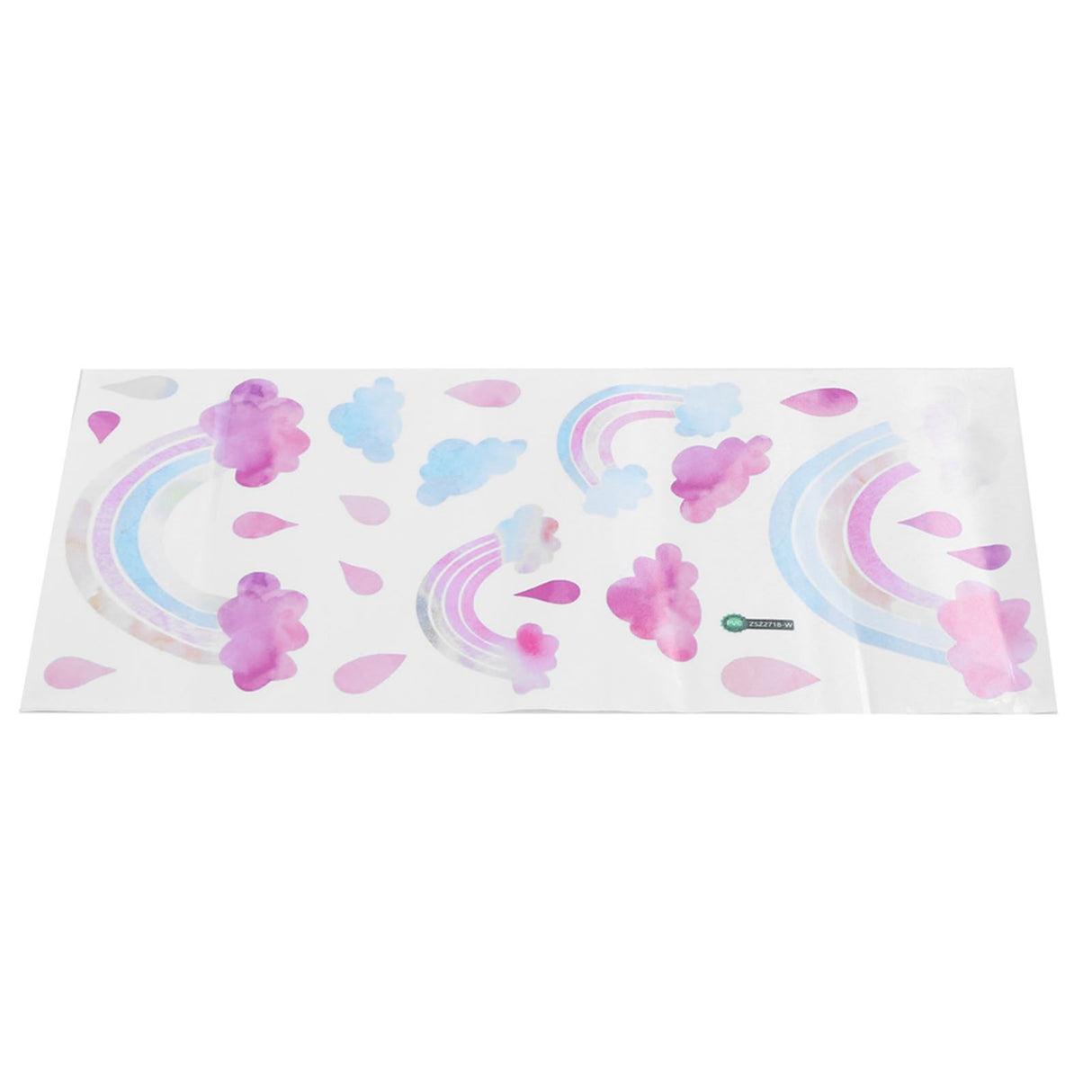 Self Adhesive Wall Sticker Cute Clouds Raindrop Pattern Decal Children's Room Bedroom Decor