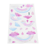 Self Adhesive Wall Sticker Cute Clouds Raindrop Pattern Decal Children's Room Bedroom Decor - Close-Up Angle