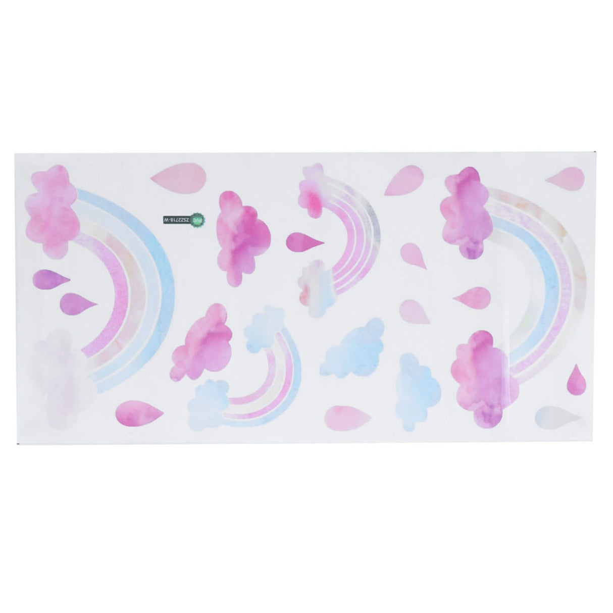 Self Adhesive Wall Sticker Cute Clouds Raindrop Pattern Decal Children's Room Bedroom Decor