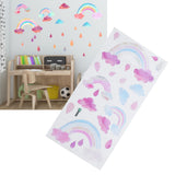 Self Adhesive Wall Sticker Cute Clouds Raindrop Pattern Decal Children's Room Bedroom Decor - Extra Image