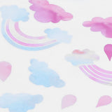 Self Adhesive Wall Sticker Cute Clouds Raindrop Pattern Decal Children's Room Bedroom Decor - Extra Image