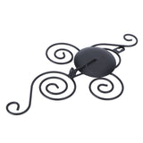 Black Geometric Candle Holder Decoration Fashion Originality Metal Crafts for Bedroom