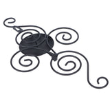Black Geometric Candle Holder Decoration Fashion Originality Metal Crafts for Bedroom