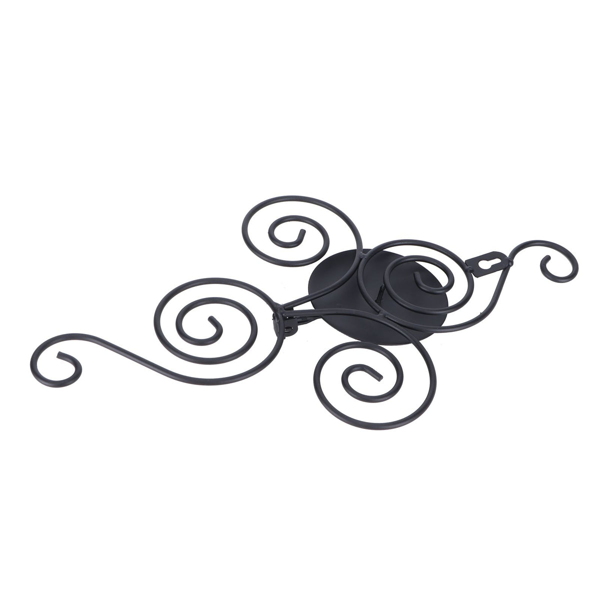 Black Geometric Candle Holder Decoration Fashion Originality Metal Crafts for Bedroom