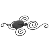 Black Geometric Candle Holder Decoration Fashion Originality Metal Crafts for Bedroom