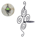 Black Geometric Candle Holder Decoration Fashion Originality Metal Crafts for Bedroom