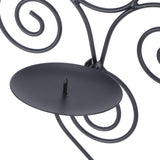 Black Geometric Candle Holder Decoration Fashion Originality Metal Crafts for Bedroom