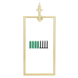 Towel Rack Nordic Style Wall Mounted Rectangular Towels Storage Ring Bathroom Accessory Gold