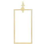 Towel Rack Nordic Style Wall Mounted Rectangular Towels Storage Ring Bathroom Accessory Gold