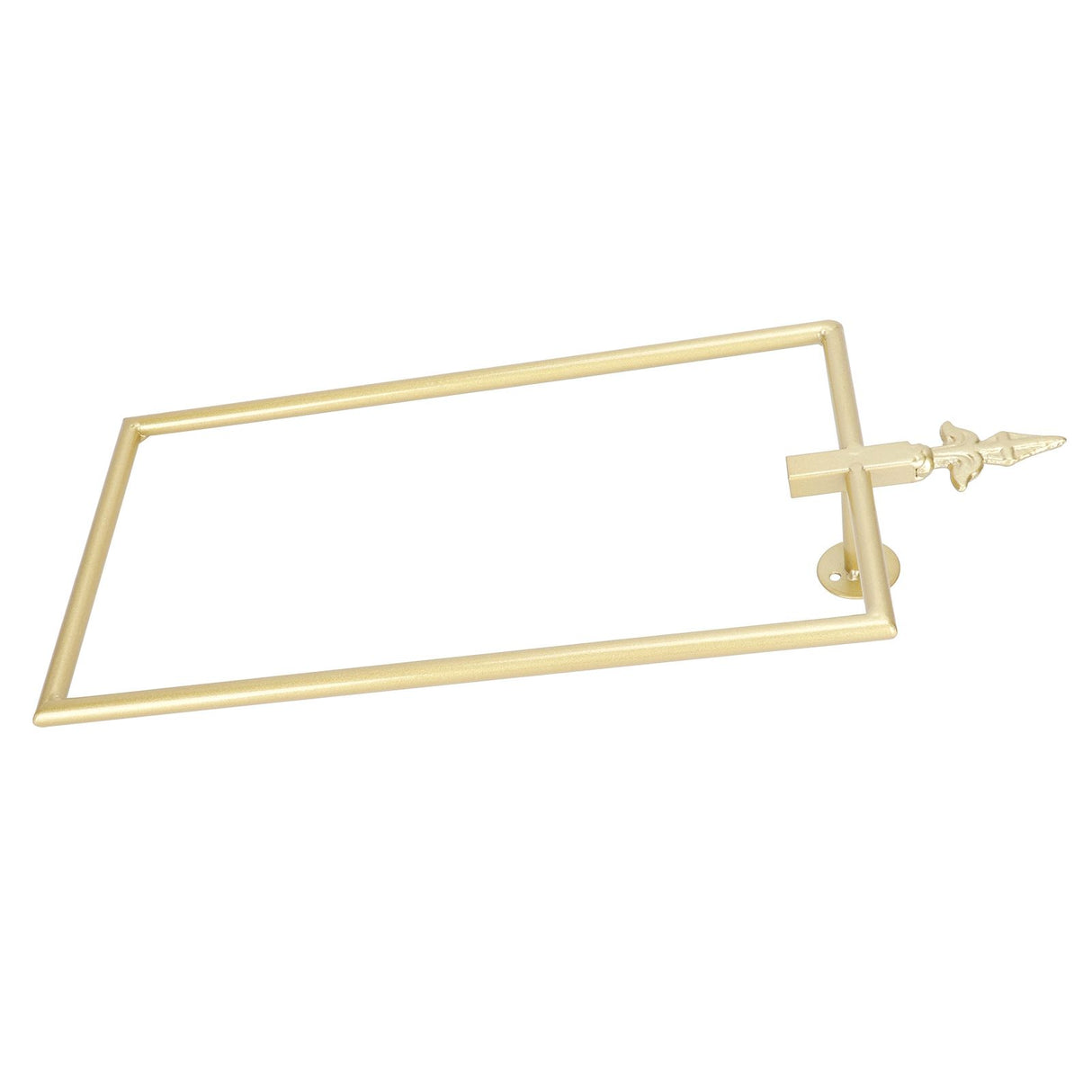 Towel Rack Nordic Style Wall Mounted Rectangular Towels Storage Ring Bathroom Accessory Gold