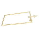 Towel Rack Nordic Style Wall Mounted Rectangular Towels Storage Ring Bathroom Accessory Gold