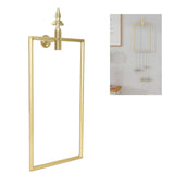 Towel Rack Nordic Style Wall Mounted Rectangular Towels Storage Ring Bathroom Accessory Gold