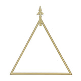 Wall Towel Rack Nordic Style Innovative Triangular Towel Holder Decoration for Bathroom Gold - Front View